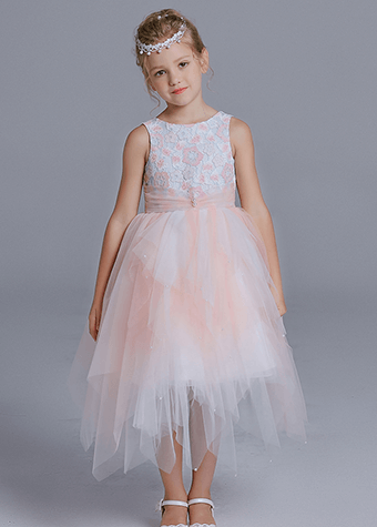 Bulk wholesale kids clothing fancy items pink and white flutters bowknot frock designs dress