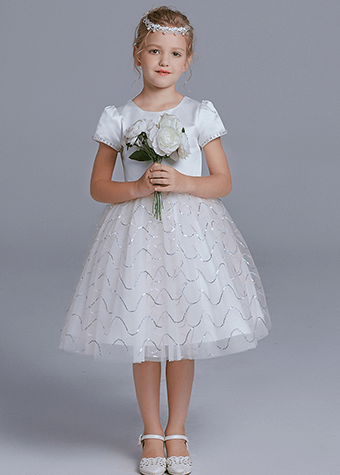 Modern Off White Toddler Flower Girl Dresses